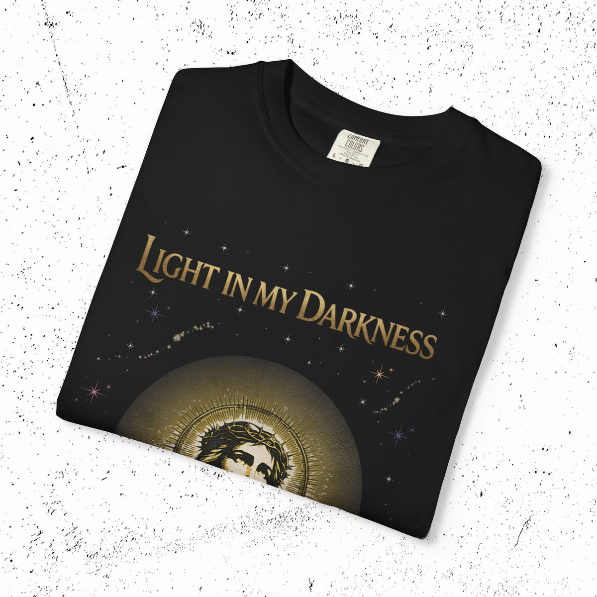 Comfort Colors Light in My Darkness Jesus Graphic Tee | John 1:5
